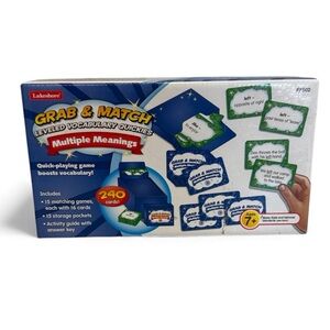LAKESHORE GRAB & MATCH MULTIPLE MEANINGS CHILDREN’S GAME AGRS 7+ VOCABULARY